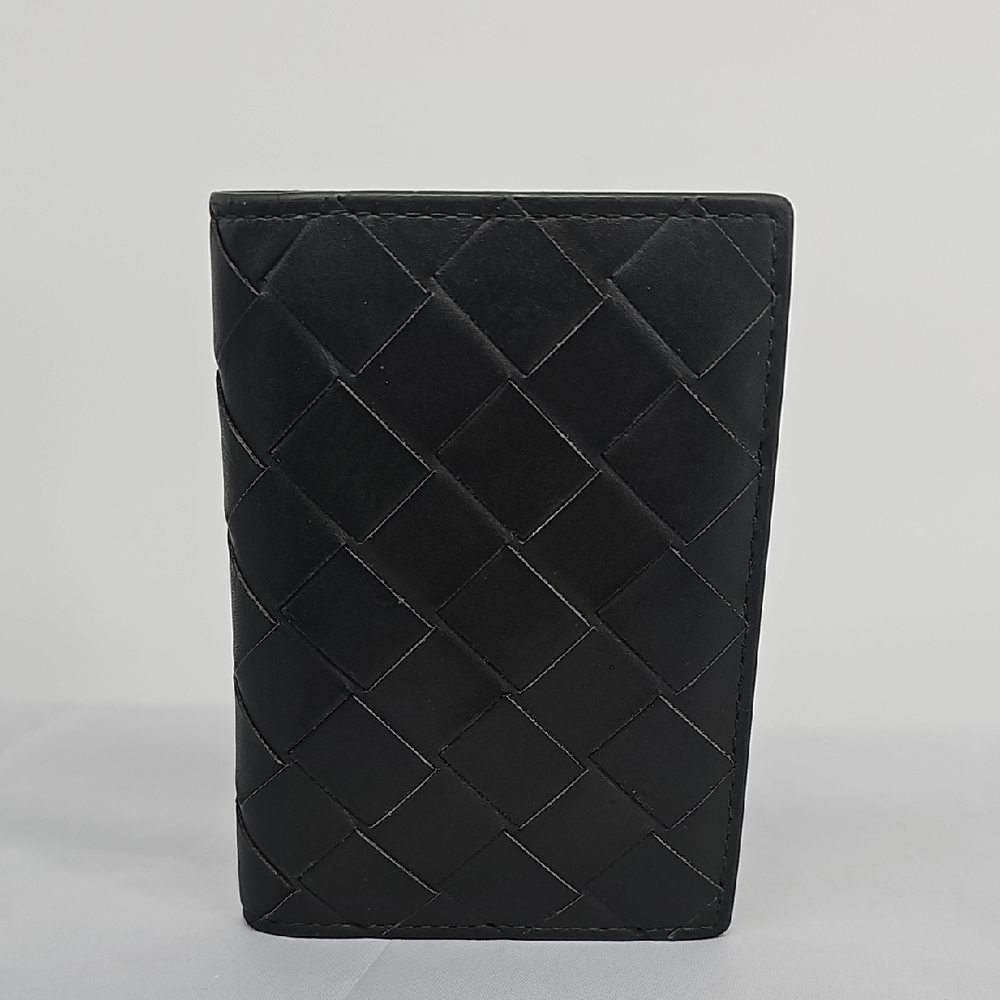 BOTTEGA VENETAIntrecciato Leather Bifold Cardholder Dark Green